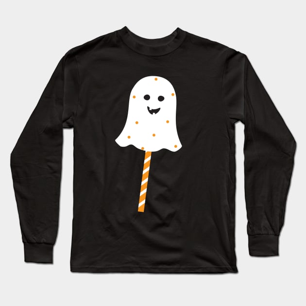 Happy Halloween gifts sweet ghost candy cartoon cute Long Sleeve T-Shirt by sofiartmedia